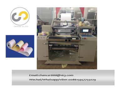 China 3 layers  Automatic ATM POS NCR thermal paper roll slitting rewinding machine for sale