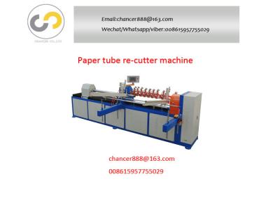 China Cardboard paper tube core cutter, paper pipe core cutting machine price for sale