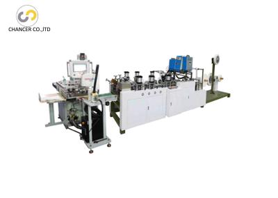 China Automatic square bottom flat rope paper handle pasting machine for sale