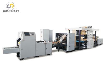 China High quality food paper bag making machine with 4 colors printing for sale