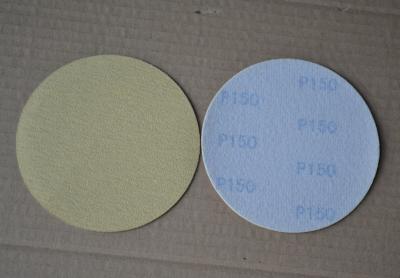 China Yellow Round Abrasive Sanding Discs 5inch Aluminum Oxide Sanding Discs for sale