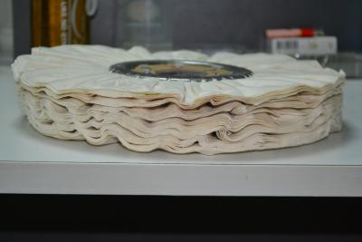 Китай Валик для шерохования круга меди колеса белого абразива ткани полируя продается