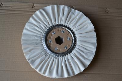China 8inch Cloth Buffing Wheel Abrasive White color For Stainless Steel for sale