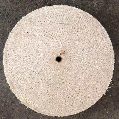 China Oil Treated Stitched Sisal Buff 4 inch polishing wheel For Titanium Stainless Steel for sale