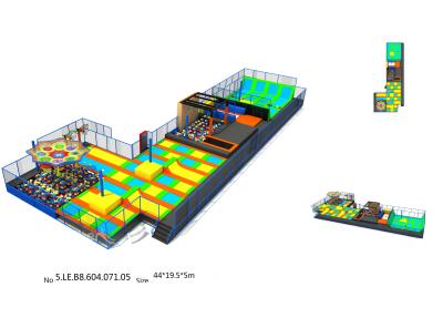 China 836 M2 Trampoline Attraction Multi Game Indoor Playground Trampoline World for sale