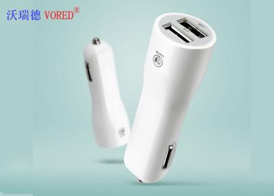 China HTC / Xiaomi Dual Usb Charger , Quick Charge Car Mobile Charger Fireproof Material for sale