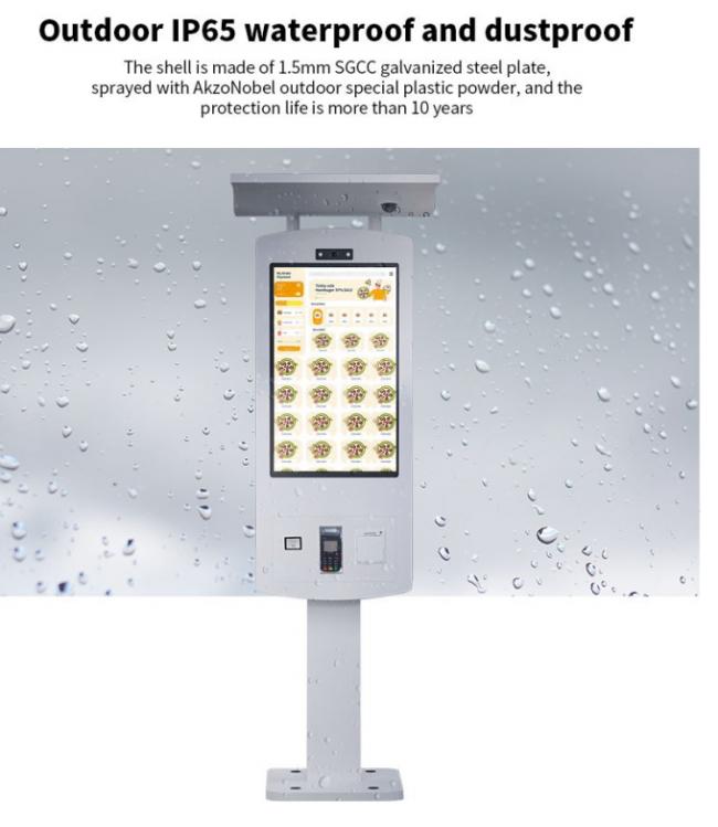 32 Inch Outdoor IP65 Self Service Checkout Kiosk With Aluminum Housing 1
