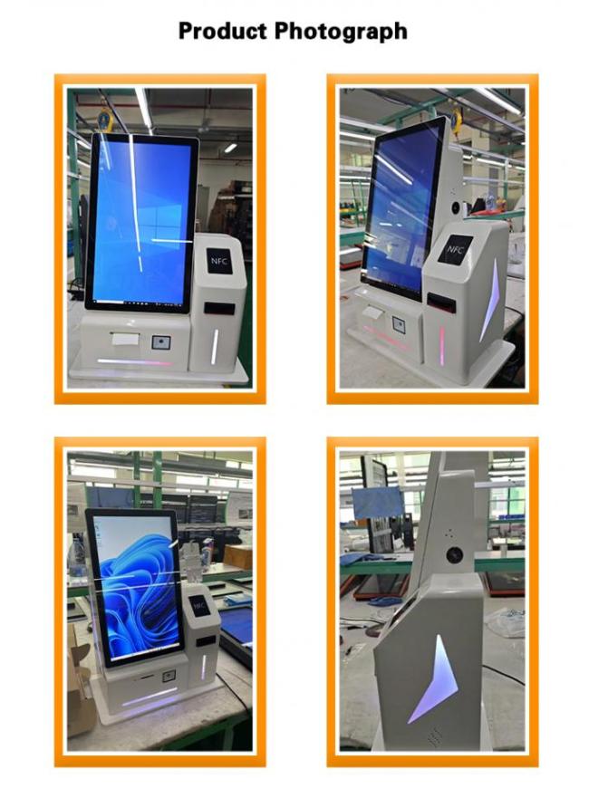 24" LED Decoration Desktop Android Computer Touch Screen Payment Kiosk with Cash Collection 3