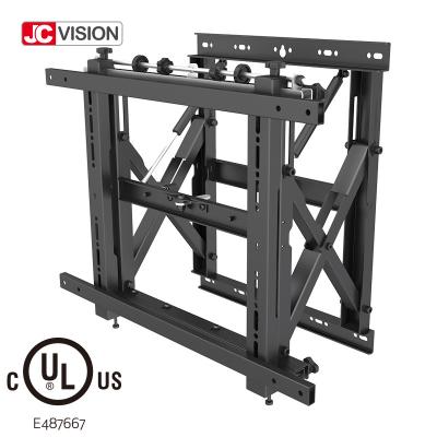 China Full Service Push Out TV Wall Mount Bracket Cold Rolled Steel Powder Black for sale