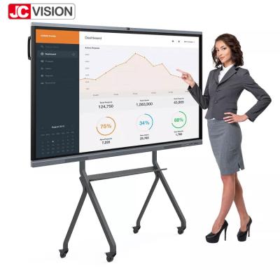 China JCVISION Classroom Meeting Touch Screen Interactive Whiteboard Finger Pen With PC OPS for sale
