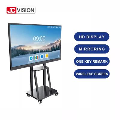 Chine JCVISION blanc 4K BOE panneau DLED rétroéclairage 4 + 64GB Android 11.0 enseignement éducatif et réunion de conférence d'entreprise à vendre