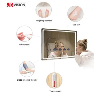 China Waterproof Android LED TV Touch Screen Display IP65 Smart LED Bathroom Mirror for sale