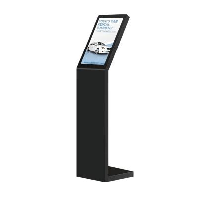 Chine Borne interactive numérique d'information en libre-service de 18,5 et 21,5 pouces, écran vertical de type L, borne tactile, blanche à vendre