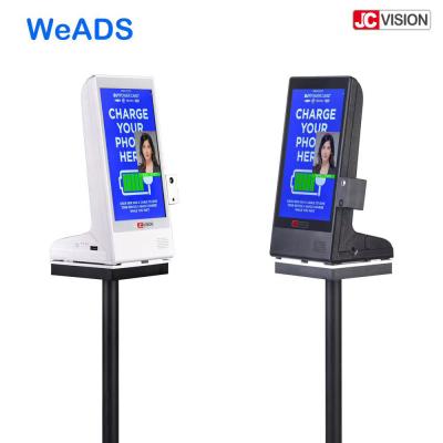 China WiFi LCD Touch Screen Table Top Digital Signage With Temperature Detecting for sale