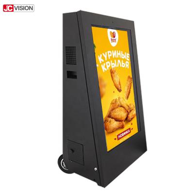 China IP65 LCD Anzeige 2500nits im Freien, hohe Helligkeits-Boden-Stellungs-Kiosk zu verkaufen