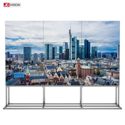 China 55inch 3x3 Seamless Monitor Wall  Mount Bracket LCD Splicing Screen Video Wall for sale