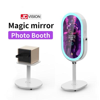 China Smart Portable Mirror Booth Kiosk , Selfie Mirror Photo Booth With Printer 21.5inch for sale