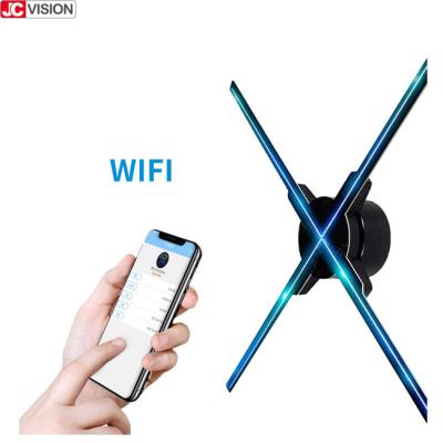 China JCVISION 3D Holographic Display 65cm Wifi Fan 3D Hologram AD LED Fan for sale