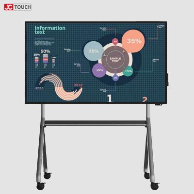 China Integrated DDR4G SSD128G Interactive LCD Whiteboard MEGA DCR With Roller I5 for sale