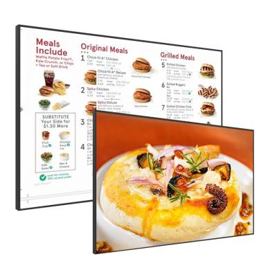 中国 TFTの43インチの屋内デジタル表記はレストラン メニュー板を表示する 販売のため