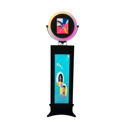 중국 Electronic Ipad Selfie Photo Booth Detachable Top Handle Built In Light Strips 판매용