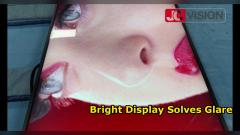 43“ High Brightness Wall Mount Light Box Display – 2000 cd/m², E-LED, Android 11 for Storefront & Retail