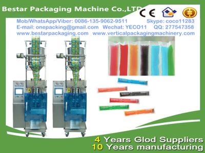 China Bestar packaging machine manufacturing Ice pop filling and packaging,ice lollipop sachet packing machine for sale