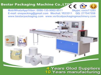 China Updated kicthen towel toilet paper roll packing sealing machine,toilet tissue roll production line china Bestar supplier for sale