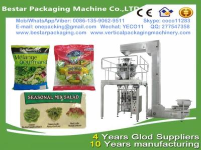 China Vegetable packing machine with multi-heads weigher,Vegetable packaging machine with Nitrogen making machine for sale