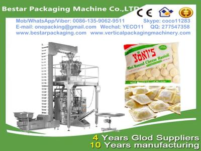 China Full set stainless steel frozen ravioli packaging machine,frozen ravioli filling machinery en venta
