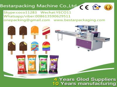 China Ice cream packaging machine,ice cream bar packing machine/,ice bar wrapping machine en venta
