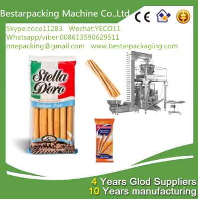 China High speed packaging machine with multi heads weigher for food bread sticks ,breadsticks filling machine for sale