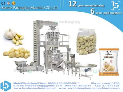 China How to make onion garlic /Fresh Peeled Garlic pouch well by Bestar weigher packing machinery en venta