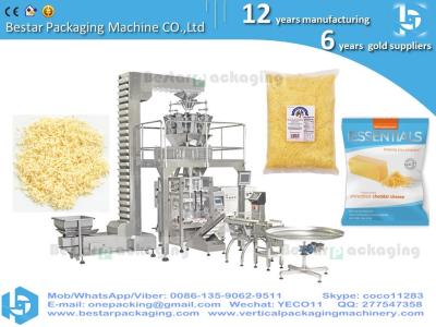 China Bestar Multihead Weigher + Packaging Machine Vffs  for parmesan cheese  +small pieces cheese+cheese sliced en venta
