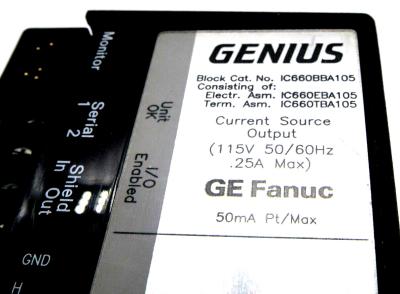 China GENERAL ELECTRIC PLC  IC660BBA105 Genius Analysis Output Block IC660TBA105K BRAND-NEW for sale