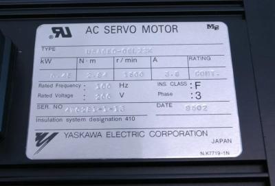 China USAGED-05L22K Yaskawa Electronic 0.45kw Power AC Servo Modular for sale