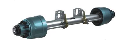 China 11T/ 13T Heavy Duty Trailer Axles , American Lowbed Type Trailer Stub Axle for sale
