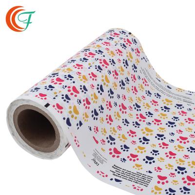China Animals Flexible Pet Packaging Film Colored Wipes Plastic Film Roll for sale