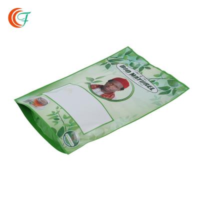 China Gift Tea Zipper Plastic Food Pouch 0.065mm 0.13mm Customize Color for sale