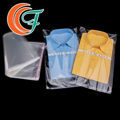China Custom Logo T Shirt Clear Breathable OPP Bag Packing Self Adhesive Bag for sale