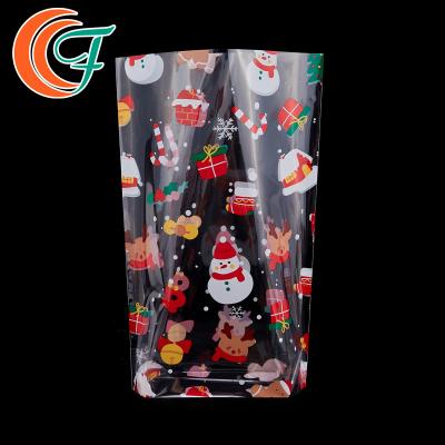 China Custom Transparent Flat OPP CPP Laminated Bags Multicolor Printing Christmas Gift for sale