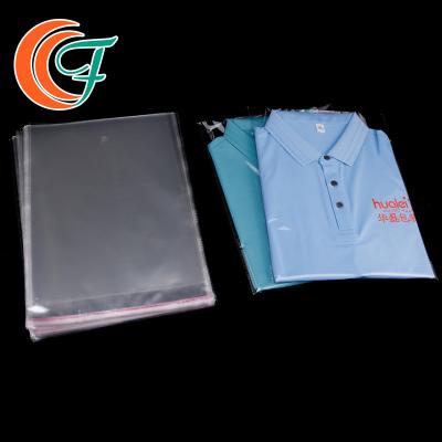 China Clothing Underwear High Transparent OPP Packaging Bag Self Sealing T-Shirt Bag for sale