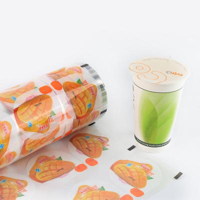 China Cup Beverages Heat Sealable PET Film Hot Sealing Drinks Eco Friendly Packaging for sale