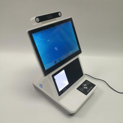 China Leitor de código bidimensional Desktop Machine de Qr do controle de acesso única tela de 10,1 polegadas à venda