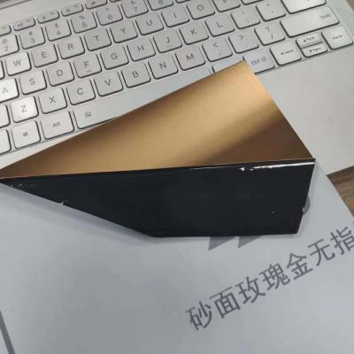 China 201 Stainless Steel Metal Sheet 2B NO.1 With Gold Mirror Black Hairline Burr Finishing for sale