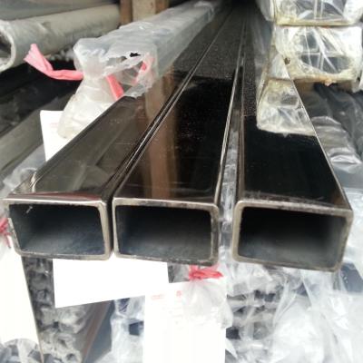 Chine Tuyau carré extérieur lumineux 10*10 - 50*50mm de tube de l'acier inoxydable 201 304 dans le tuyau carré de la longueur solides solubles de 6m à vendre