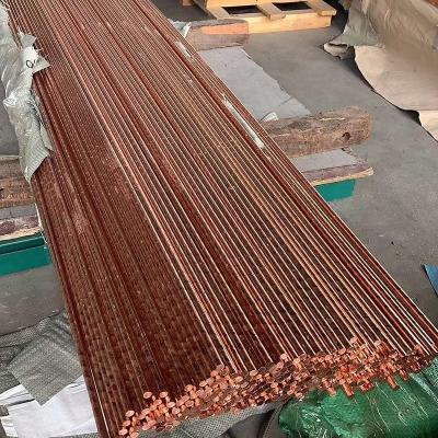 China Pure Solid Copper Round Bar C10100 Oxygen Free TU0 / C110 for sale