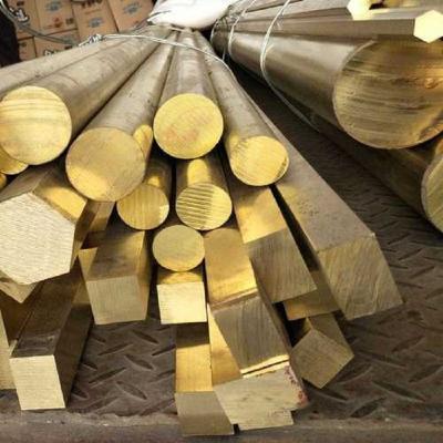 China CuZn40Pb2 / C38000 Yellow Brass Bar Round Flat Square Shape Copper Bars for sale