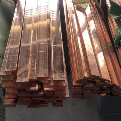 China Pure Copper Flat Bar C11000  / T2 Copper Flat Plate in 6m Length for Electronic Area for sale