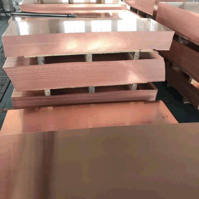 China T2 Copper Plate Sheet Thickness 0.5 - 60.0mm Custom Cutting Red Copper Plate for sale